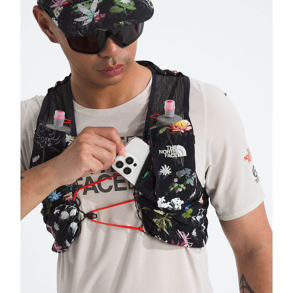 The North Face Summit Series Run Vest 10 (Unisex) - TNF Black Alpine Floral Print - Find Your Feet Australia Hobart Launceston Tasmania