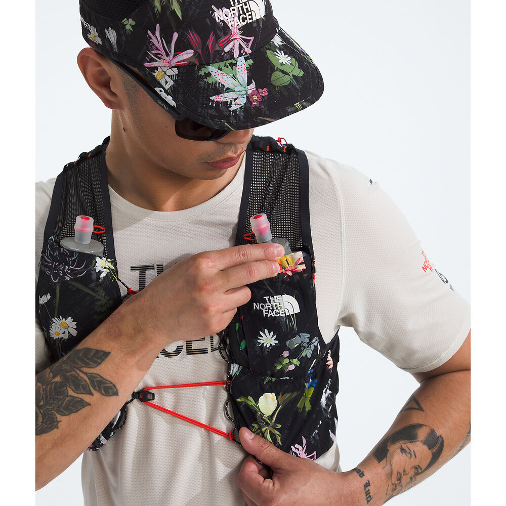 The North Face Summit Series Run Vest 10 (Unisex) - TNF Black Alpine Floral Print - Find Your Feet Australia Hobart Launceston Tasmania