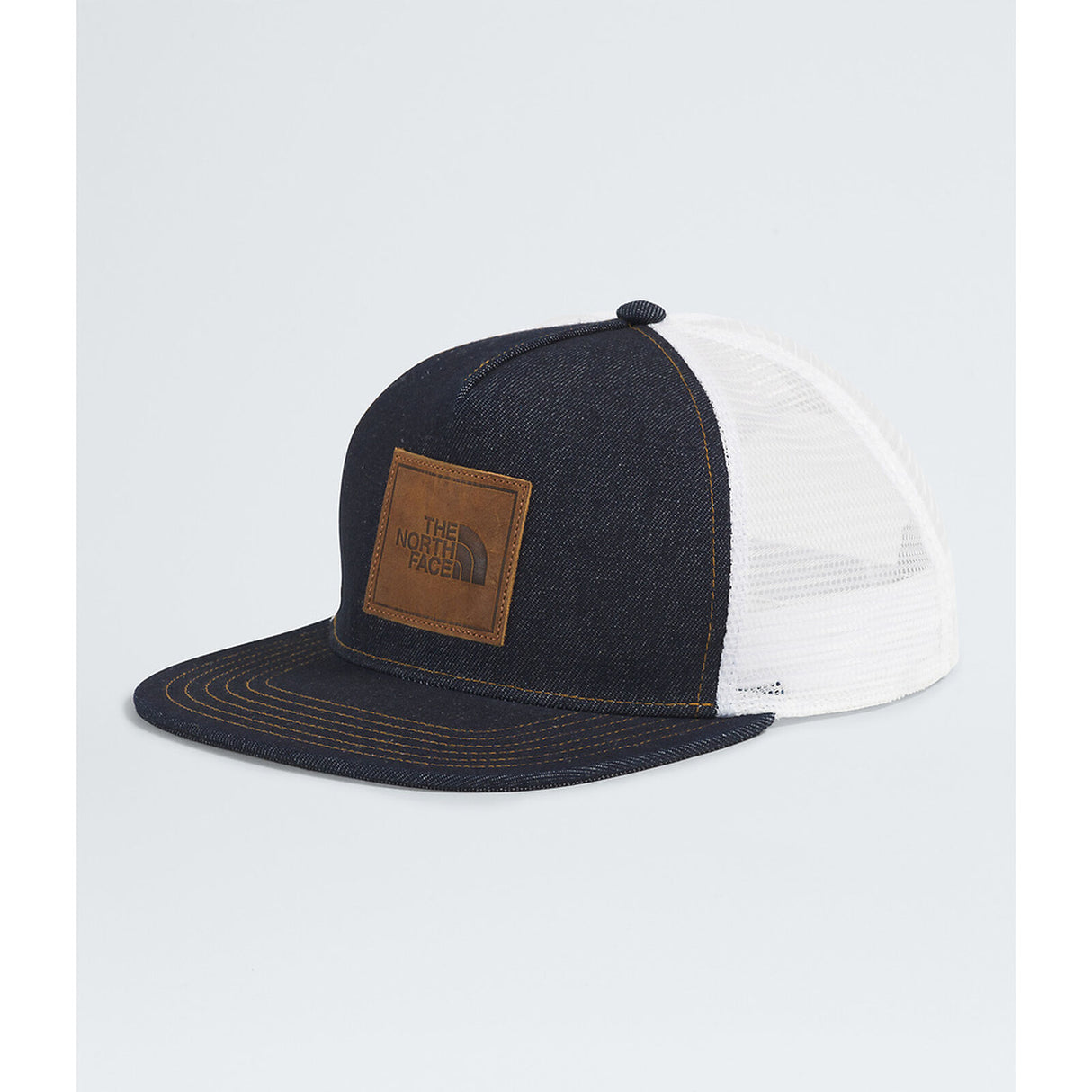 The North Face Half Dome Trucker - Denim/Leather Patch