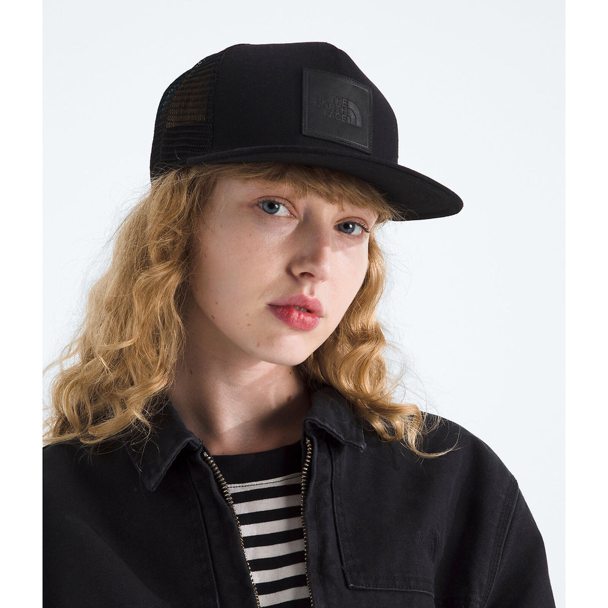 The North Face Half Dome Trucker - TNF Black/Leather Patch