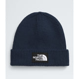 The North Face TNF Logo Box Cuffed Beanie - Summit Navy