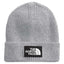 The North Face TNF™ Logo Box Cuffed Beanie - TNF Medium Grey Heather