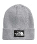 The North Face TNF™ Logo Box Cuffed Beanie - TNF Medium Grey Heather