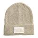 The North Face TNF Logo Box Cuffed Beanie - Gravel Heather/White Dune