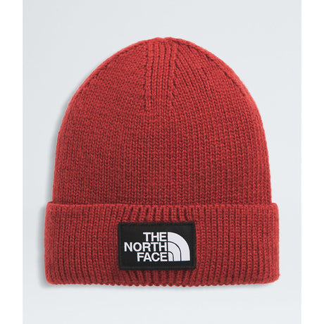 The North Face TNF Logo Box Cuffed Beanie - Iron Clay