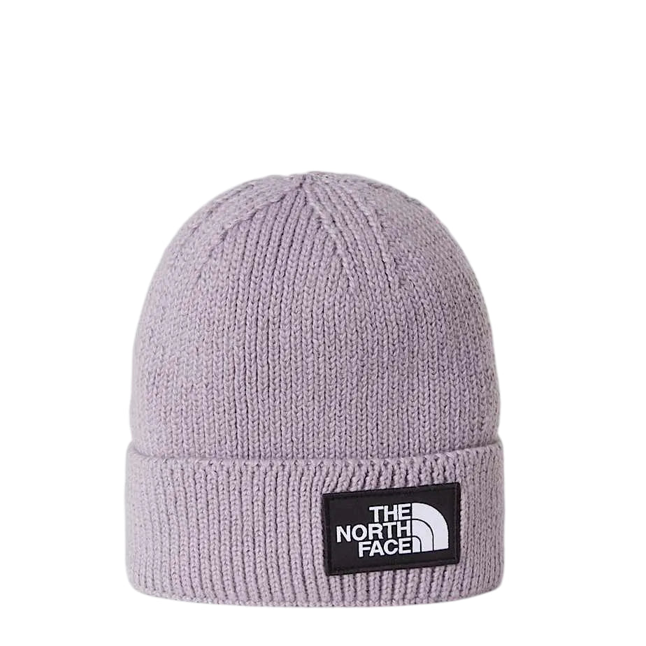 The North Face TNF Logo Box Cuffed Beanie - Transcendent Grey