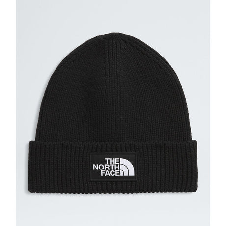 The North Face TNF Logo Box Cuffed Beanie - TNF Black