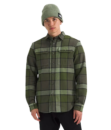 The North Face Arroyo Flannel Shirt (Men's) - New Taupe Green Macro Small Plaid