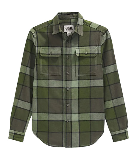 The North Face Arroyo Flannel Shirt (Men's) - New Taupe Green Macro Small Plaid