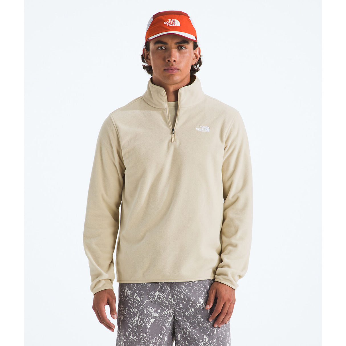 The North Face Glacier Fleece 1/4 Zip Jacket (Men's) - Desert Stone