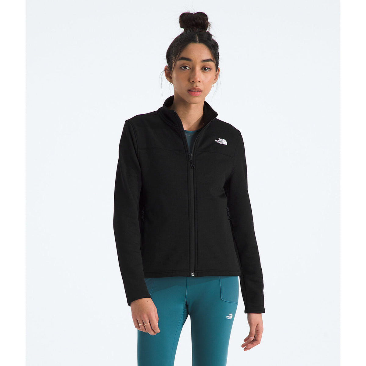  - The North Face Cedar Trail Grid Fleece Jacket (Women's) - TNF Black