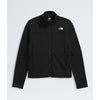 Black jacket with a brand logo on a light gray background - The North Face Cedar Trail Grid Fleece Jacket (Women's) - TNF Black