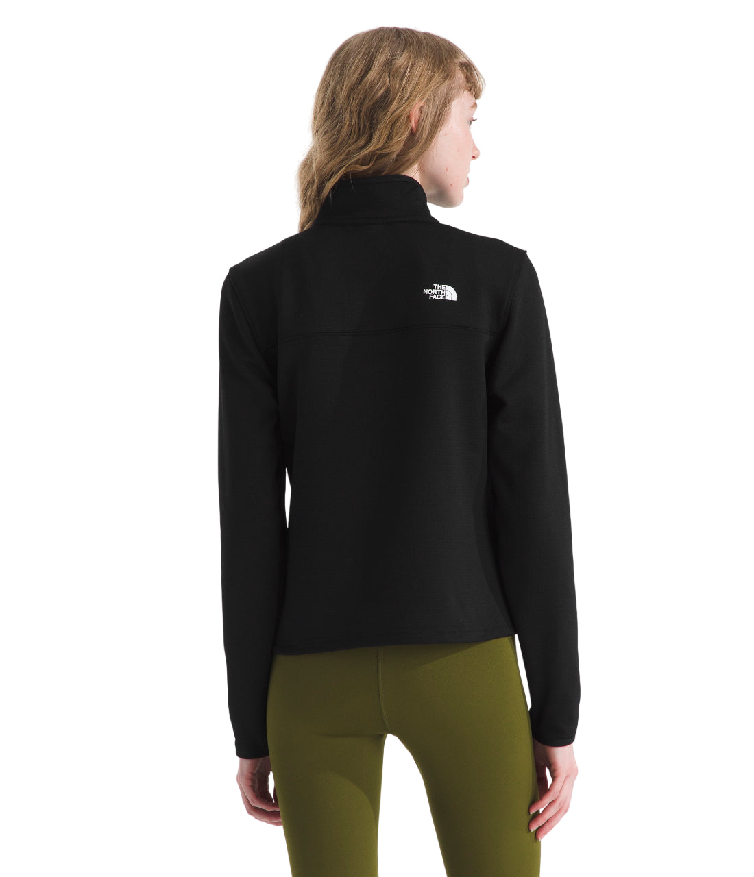 The North Face Cedar Trail Grid Fleece 1/4 Zip Jacket (Women's) - TNF Black