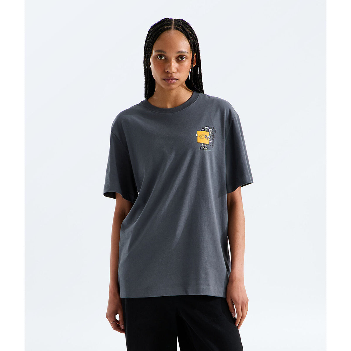  - The North Face Gear Up Get Out Relaxed Short-Sleeve Tee-Graphic (Unisex) - Anthracite Grey