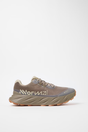 Brown running shoe with orange sole on a white background - NNormal Cadí GORE-TEX Shoes (Men's) - Brown