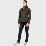Fjälläven Övik Fleece Hoodie (Women's) - Deep Forest - Find Your Feet Australia Hobart Launceston Tasmania