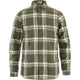 Fjällräven Övik Lite Flannel Shirt (Men's) - Laurel Green/Chalk White