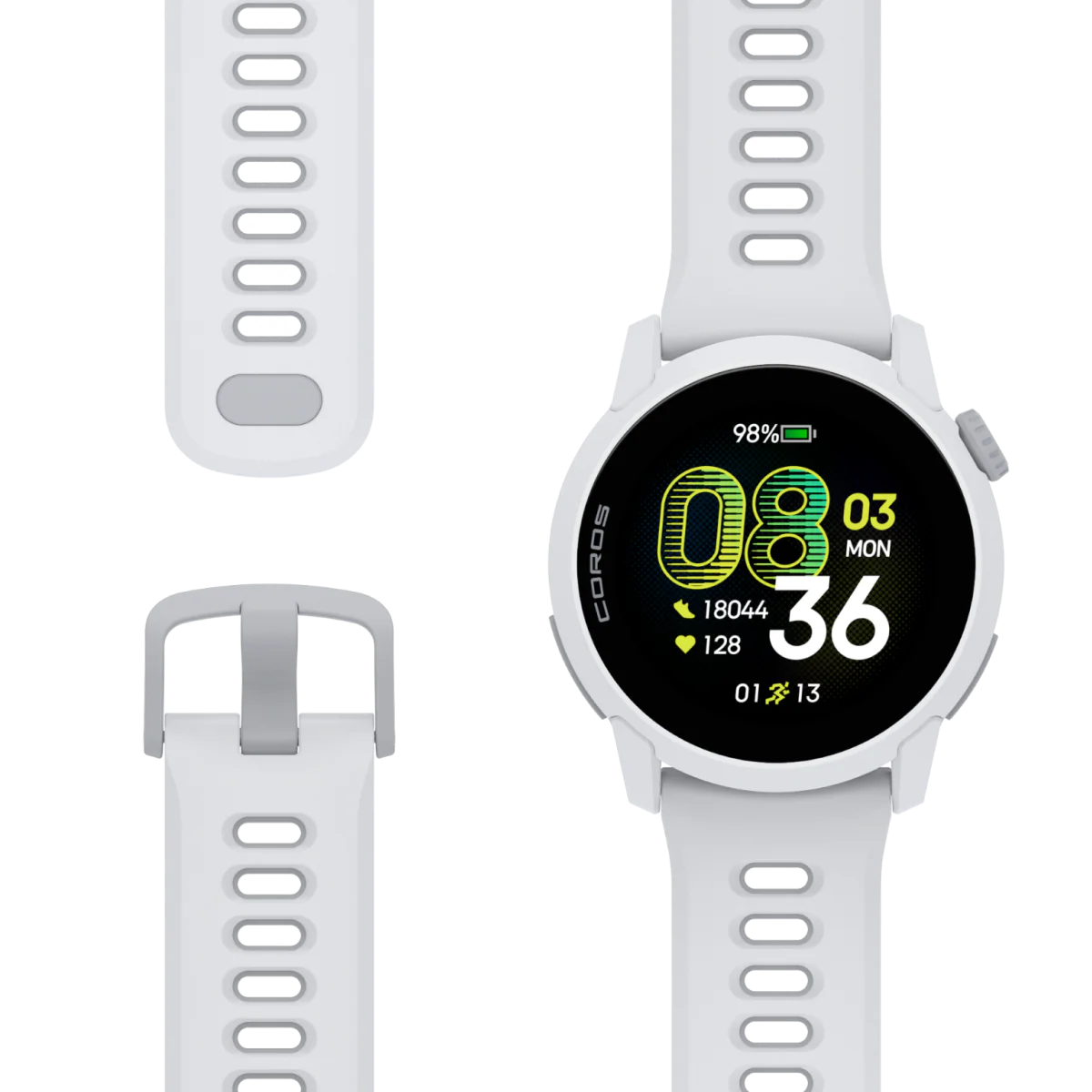 COROS Pace 4 GPS Sports Watch - White - Silicon Band
