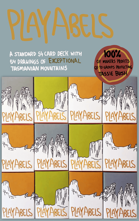 PlayAbels Deck of Cards - Deck A (Grey) - Deck B (Orange) - Deck C (Green) Find Your Feet Australia Hobart Launceston Tasmania