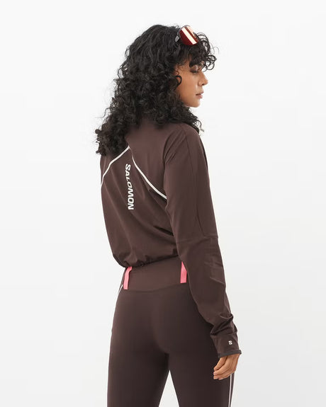 Salomon Sense Aero Hybrid Half Zip Pullover (Women's) - Coffee Bean - Find Your Feet Australia Hobart Launceston Tasmania
