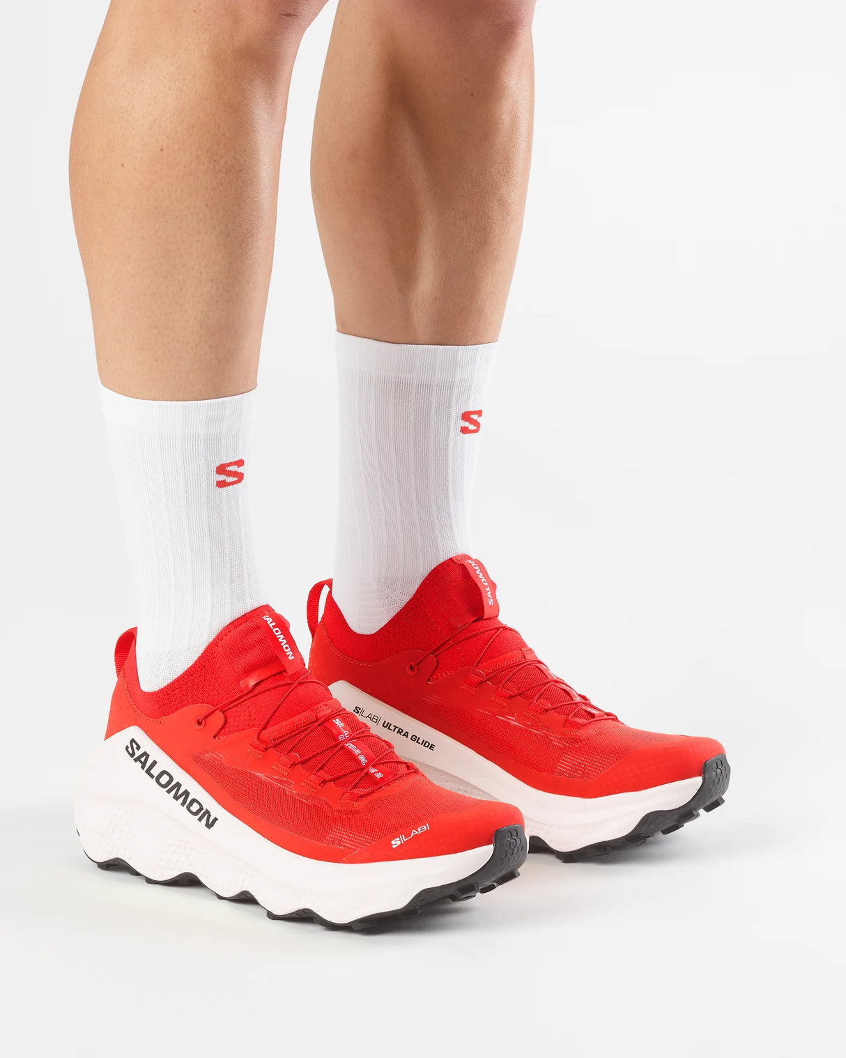 Salomon S/LAB Ultra Glide 2 Shoes (Unisex) - Fiery Red/Fiery Red/Vanilla Ice