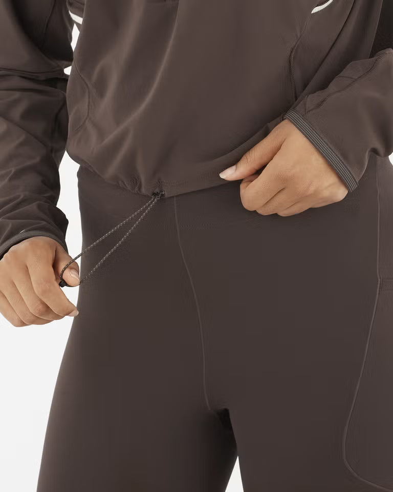 Salomon Sense Aero Hybrid Half Zip Pullover (Women's) - Coffee Bean - Find Your Feet Australia Hobart Launceston Tasmania