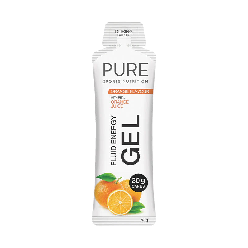 Pure Fluid Energy Gel - 50g - 57g - Orange - Find Your Feet Australia Hobart Launceston Tasmania
