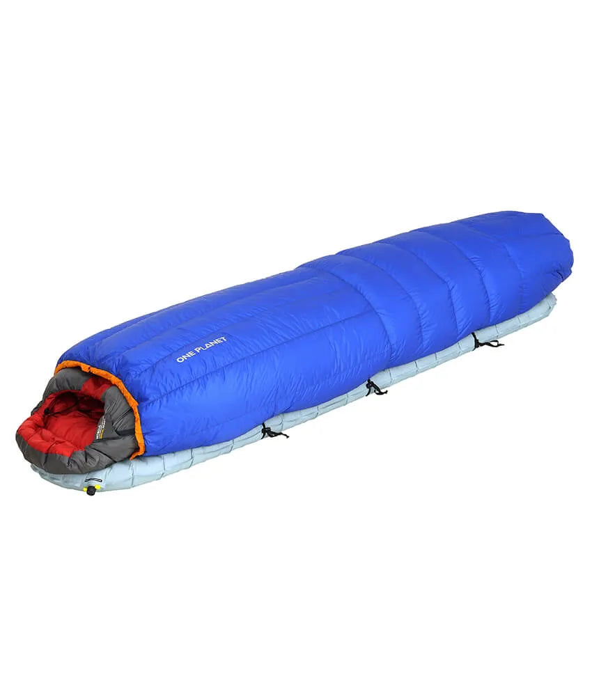 One Planet Quest Pro Quilt - -3°C - Blue/Mango - Find Your Feet Australia Hobart Launceston Tasmania
