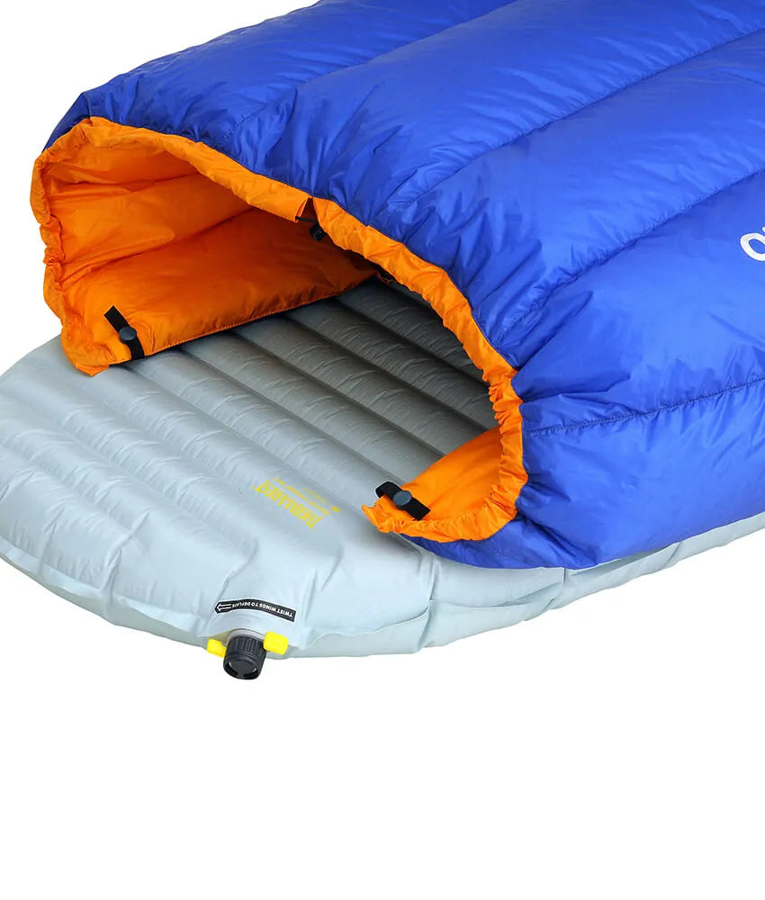 One Planet Quest Pro Quilt - -3°C - Blue/Mango - Find Your Feet Australia Hobart Launceston Tasmania