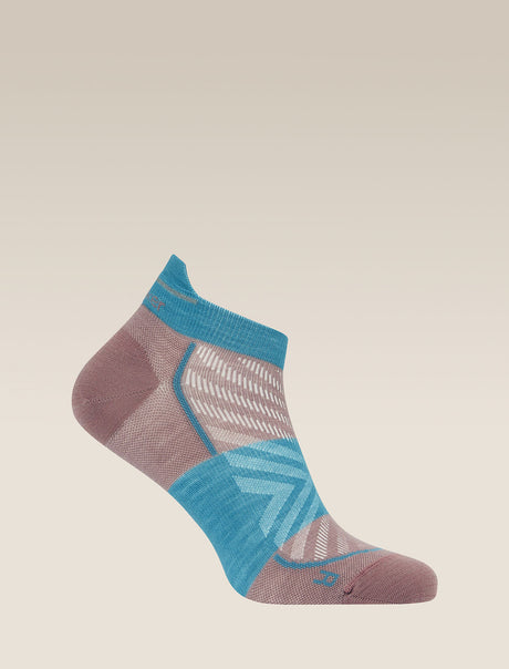 Icebreaker Merino Run+ Ultralight Micro Socks (Women's) - Summit/Topaz - Find Your Feet Australia Hobart Launceston Tasmania