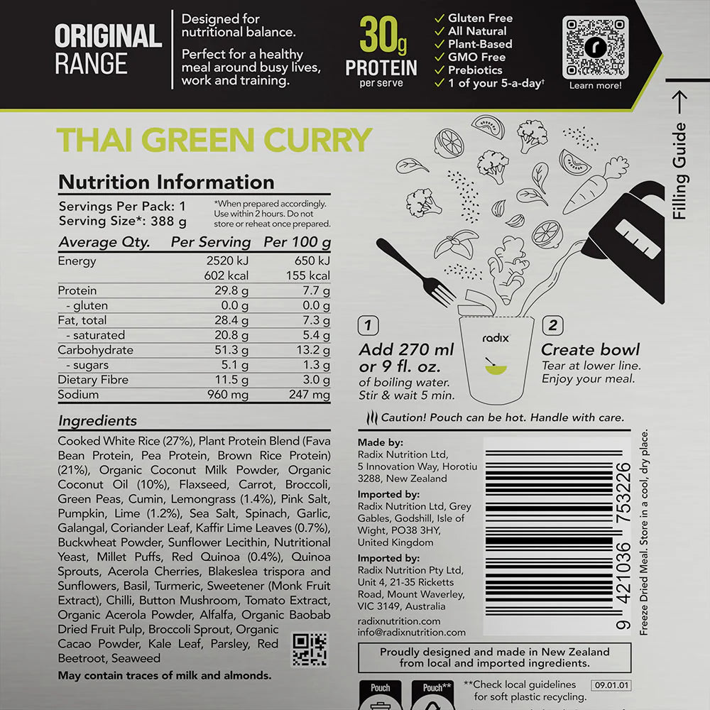 Radix Nutrition Main Meals v9 Plant Based