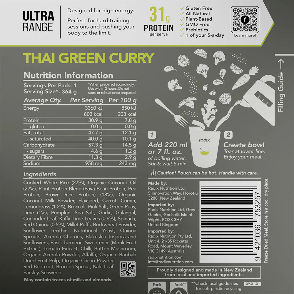 Radix Nutrition Main Meals v9 Plant Based