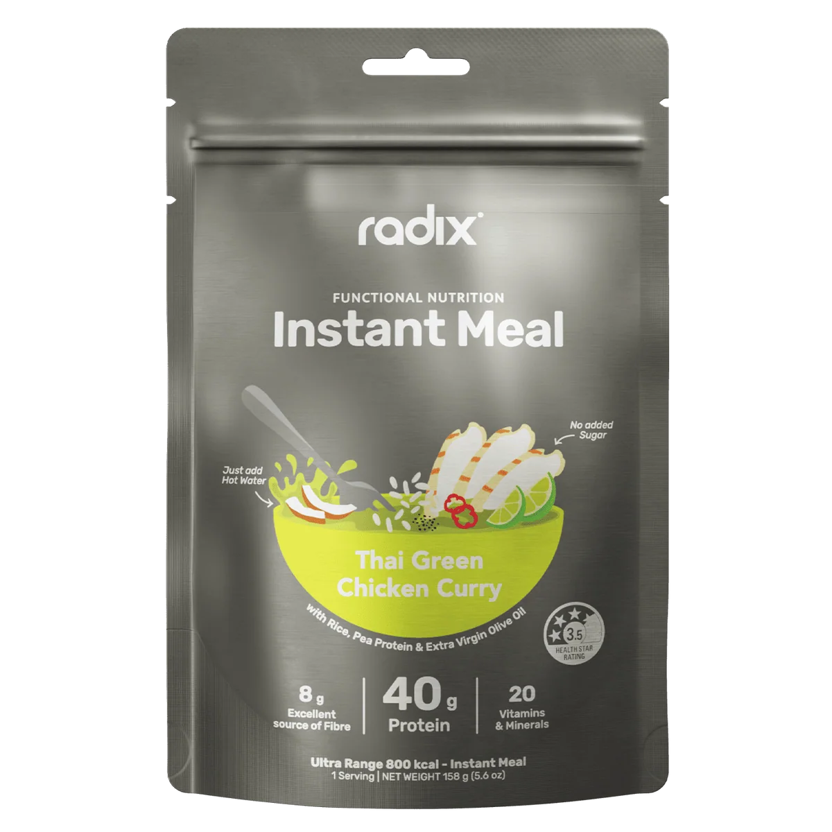  - Radix Nutrition Plant Based Meals - Thai Green Chicken Curry