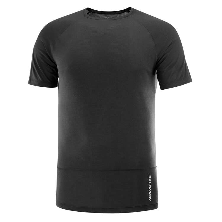 Salomon Cross Run SS Tee (Men's) - Deep Black - Find Your Feet Australia Hobart Launceston Tasmania