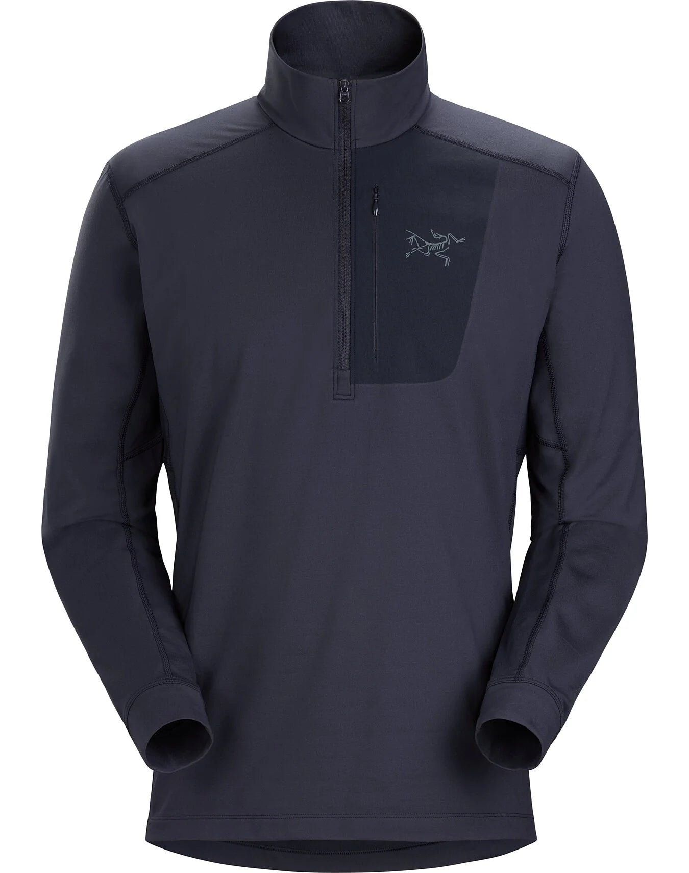 Arcteryx Rho LT Zip Neck (Men's) - Black Sapphire - Find Your Feet Australia Hobart Launceston Tasmania