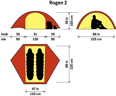 Hilleberg Rogen 2 Hiking Tent - Find Your Feet Australia Hobart Launceston Tasmania 