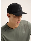 Arcteryx Bird Word Trucker Curved (Unisex) - Black/Graphite - Find Your Feet Australia Hobart Launceston Tasmania