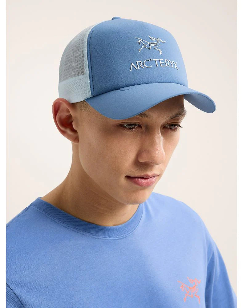 Arcteryx Bird Word Trucker Curved (Unisex) - Stone Wash/Daybreak - Find Your Feet Australia Hobart Launceston Tasmania