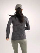 Arc'teryx Taema Crew Neck Shirt LS (Women's) - Black Heather - Find Your Feet Australia Hobart Launceston Tasmania