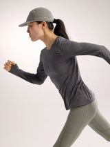 Arc'teryx Taema Crew Neck Shirt LS (Women's) - Black Heather - Find Your Feet Australia Hobart Launceston Tasmania