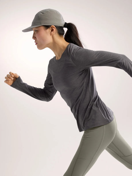 Arc'teryx Taema Crew Neck Shirt LS (Women's) - Black Heather - Find Your Feet Australia Hobart Launceston Tasmania