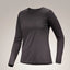 Arc'teryx Taema Crew Neck Shirt LS (Women's) - Black Heather - Find Your Feet Australia Hobart Launceston Tasmania
