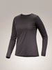 Arc'teryx Taema Crew Neck Shirt LS (Women's) - Black Heather - Find Your Feet Australia Hobart Launceston Tasmania