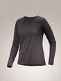 Arc'teryx Taema Crew Neck Shirt LS (Women's) - Black Heather - Find Your Feet Australia Hobart Launceston Tasmania