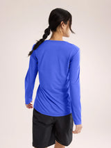 Arc'teryx Taema Crew Neck Shirt LS (Women's) - Electra Heather - Find Your Feet Australia Hobart Launceston Tasmania