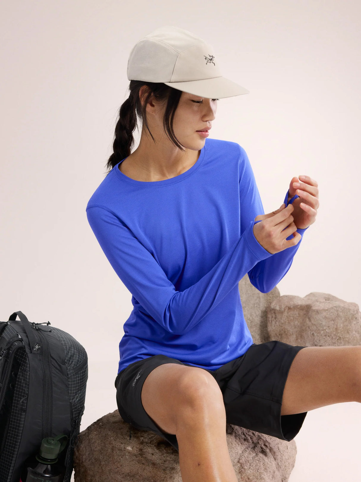 Arc'teryx Taema Crew Neck Shirt LS (Women's) - Electra Heather - Find Your Feet Australia Hobart Launceston Tasmania