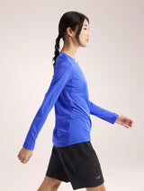 Arc'teryx Taema Crew Neck Shirt LS (Women's) - Electra Heather - Find Your Feet Australia Hobart Launceston Tasmania