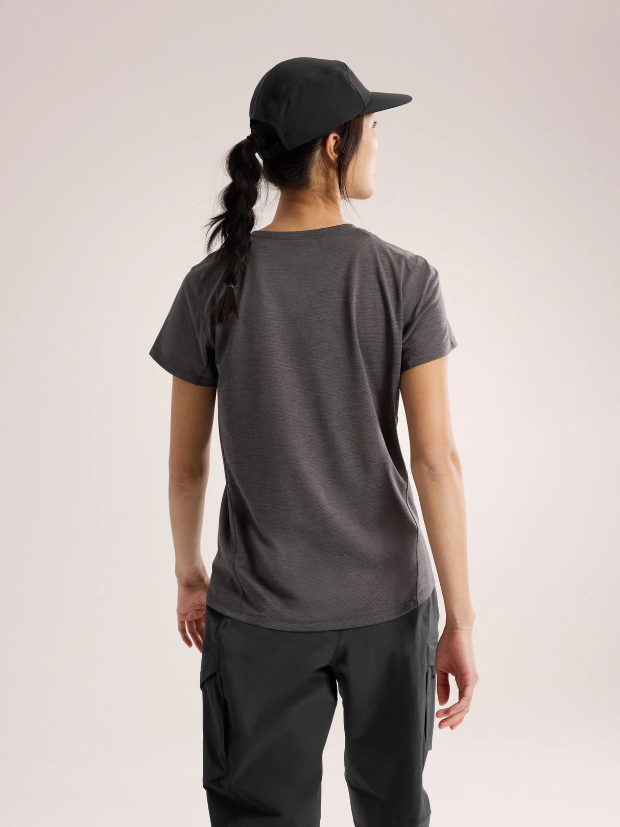 Arc'teryx Taema Crew Neck Shirt SS (Women's) - Black Heather - Find Your Feet Australia Hobart Launceston Tasmania