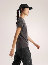 Arc'teryx Taema Crew Neck Shirt SS (Women's) - Black Heather - Find Your Feet Australia Hobart Launceston Tasmania