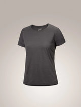 Arc'teryx Taema Crew Neck Shirt SS (Women's) - Black Heather - Find Your Feet Australia Hobart Launceston Tasmania